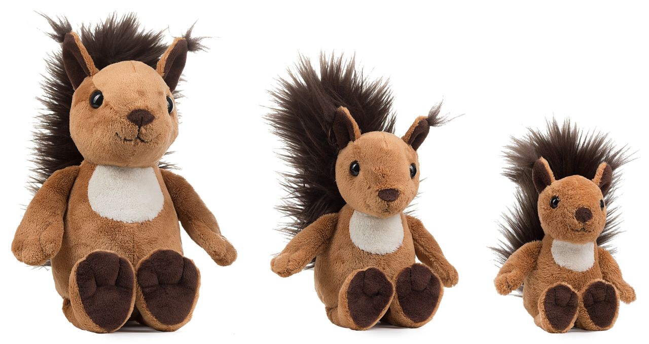 Peluche Schaffer Luzy l'écureuil, 18 cm