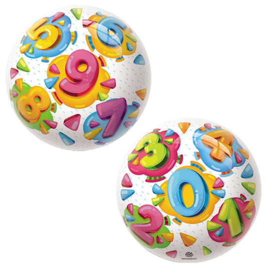 Mondo Ball lettres, chiffres, 14 cm, assortis