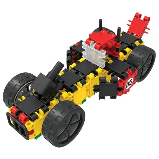 Boîte à roulettes Clics bleue, 400 pièces