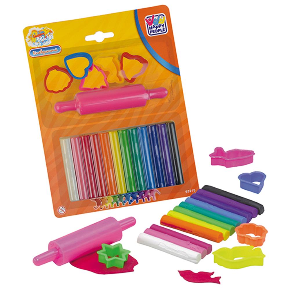 Happy People Modelling Clay Set with 12 Sticks