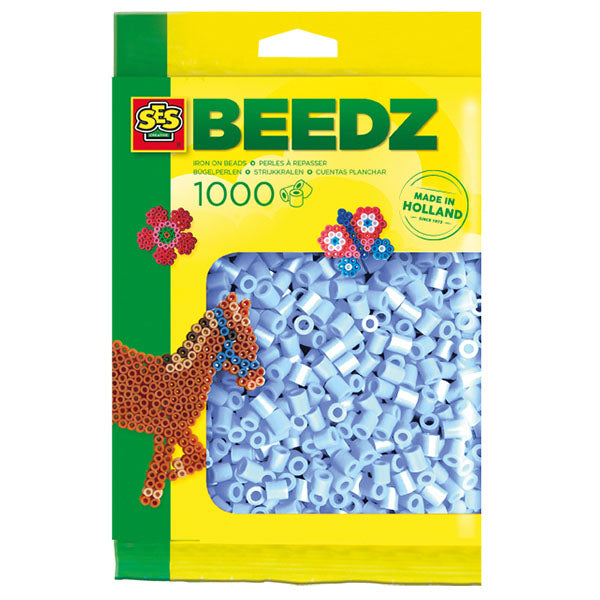 Recharge de perles à repasser SES, 1000 pièces, bleu clair