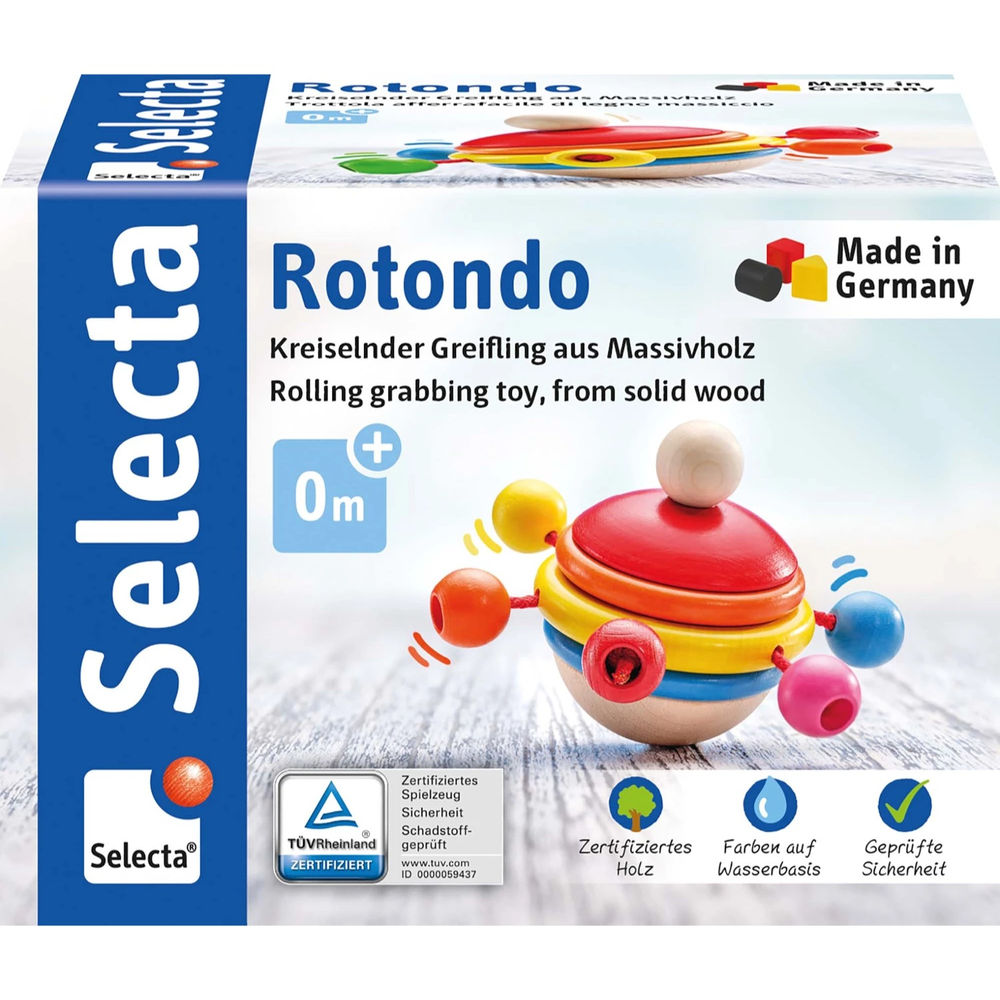 Selecta grasping toy Rotondo spinning 7.5cm
