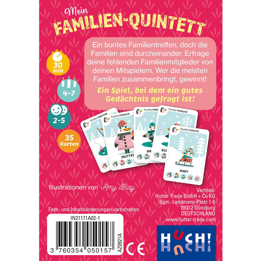 Mein Familien-Quintett - Tierfamilien (d)