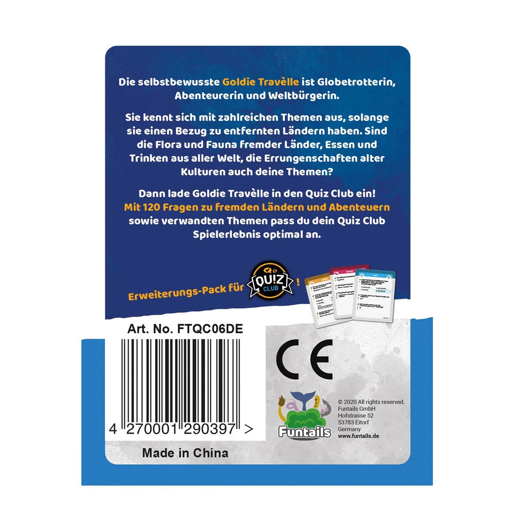 Hutter Trade Quiz Club Pack de personnages Terres étrangères et aventures (d)