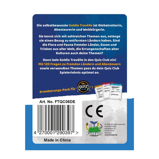 Hutter Trade Quiz Club Charakter Pack Fremde Länder und Abenteuer (d)