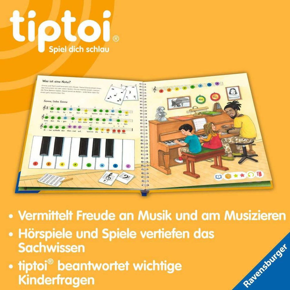 Ravensburger tiptoi® Pourquoi ? Pour quelle raison? Pourquoi? On découvre la musique