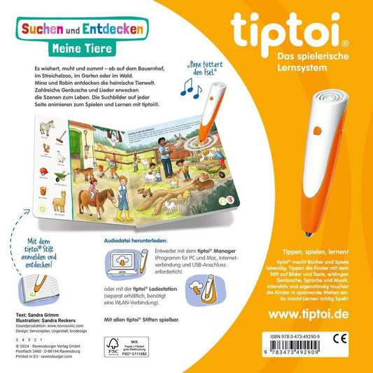 Ravensburger tiptoi® Search and Discover: My Animals
