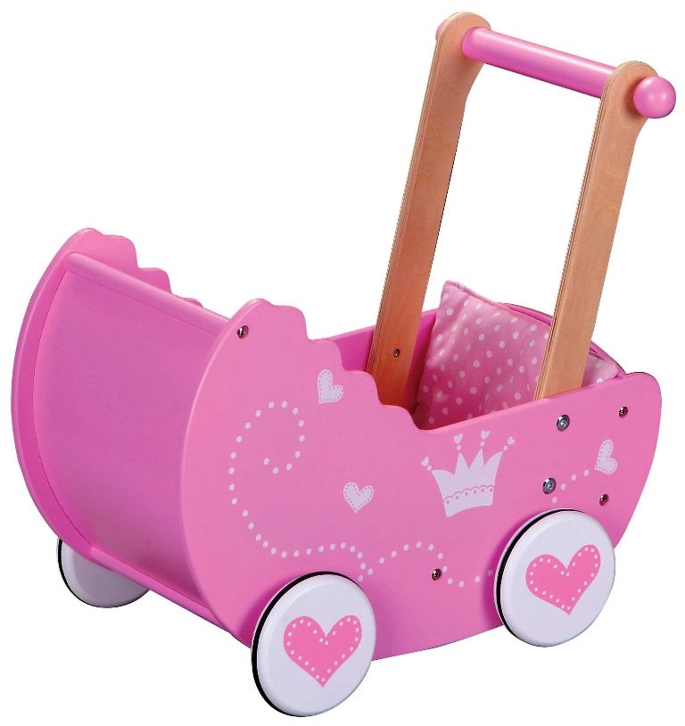 Spielba doll's pram with contents