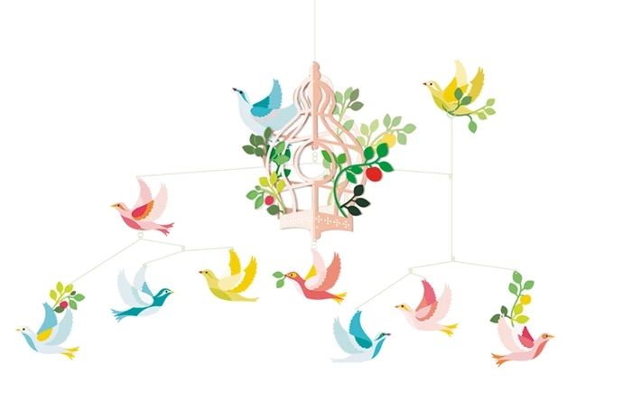 Djeco Mobile Vogelkäfig