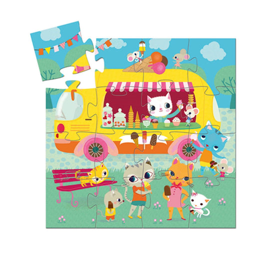 Djeco Der Eiscremewagen, 16 Teile