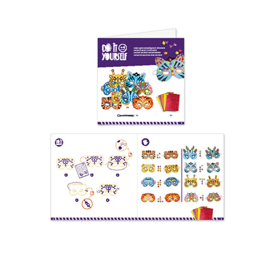 Djeco Do it Yourself - Mosaic Masks Jungle Animals