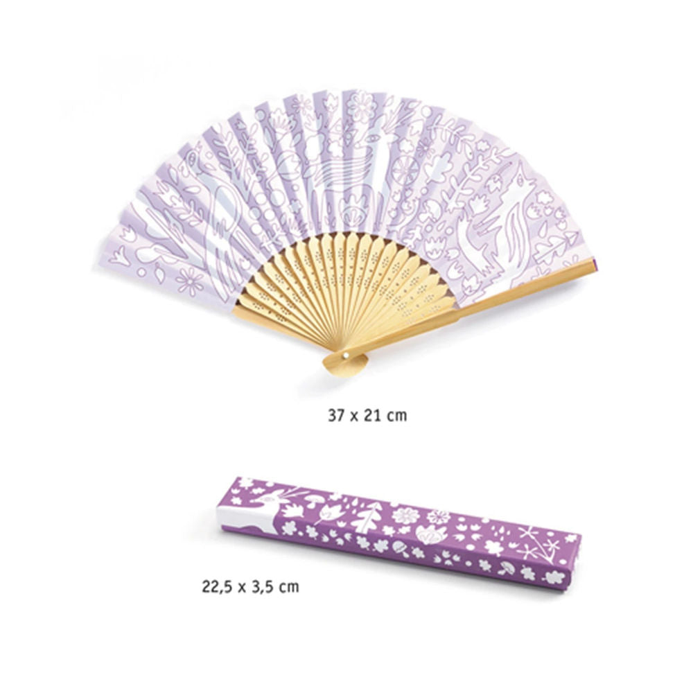 Djeco DIY - Eventails & étui à colorier