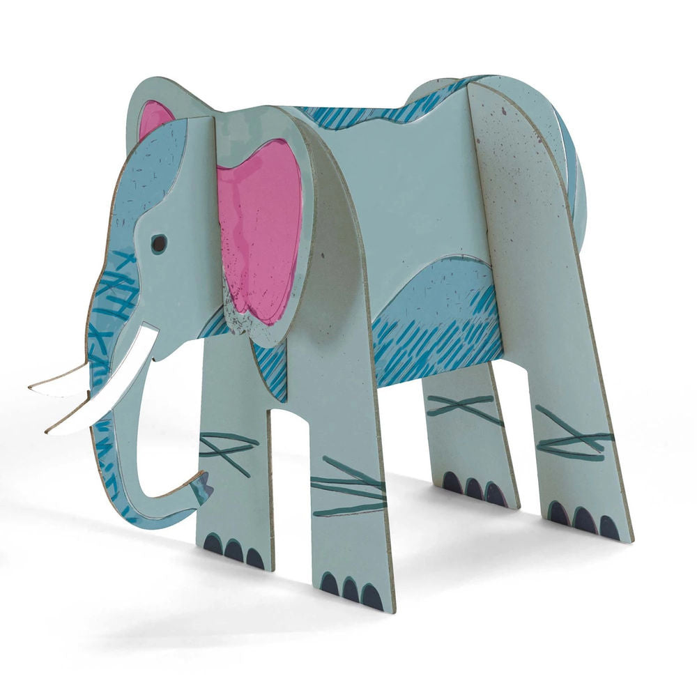 Djeco ensemble de construction et de peinture 3D Savane