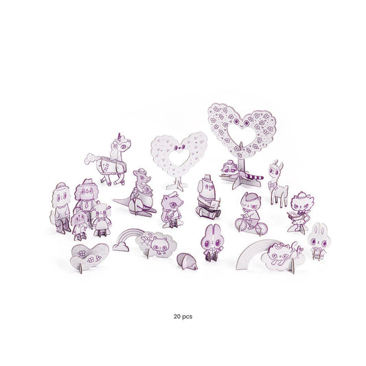 Djeco 3D Bau- & Malset Kawaii-Welt