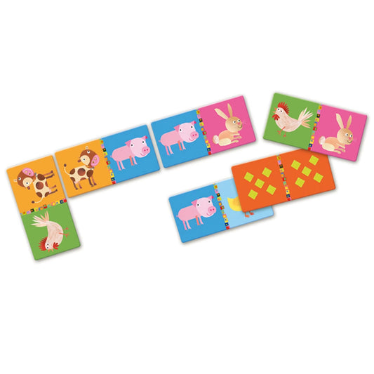 Djeco Lernspiel Domino Bauernhof