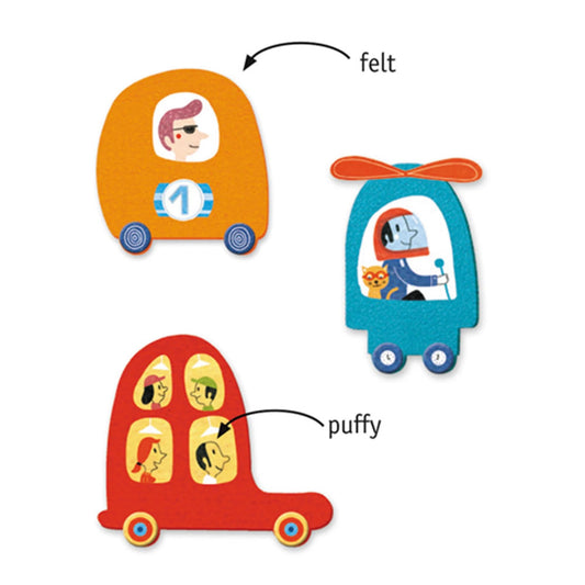 Djeco Stickerbilder Autos