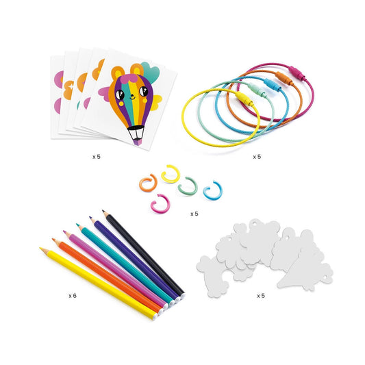 Djeco Artistic plastic Kawai-Schlüsselanhänger