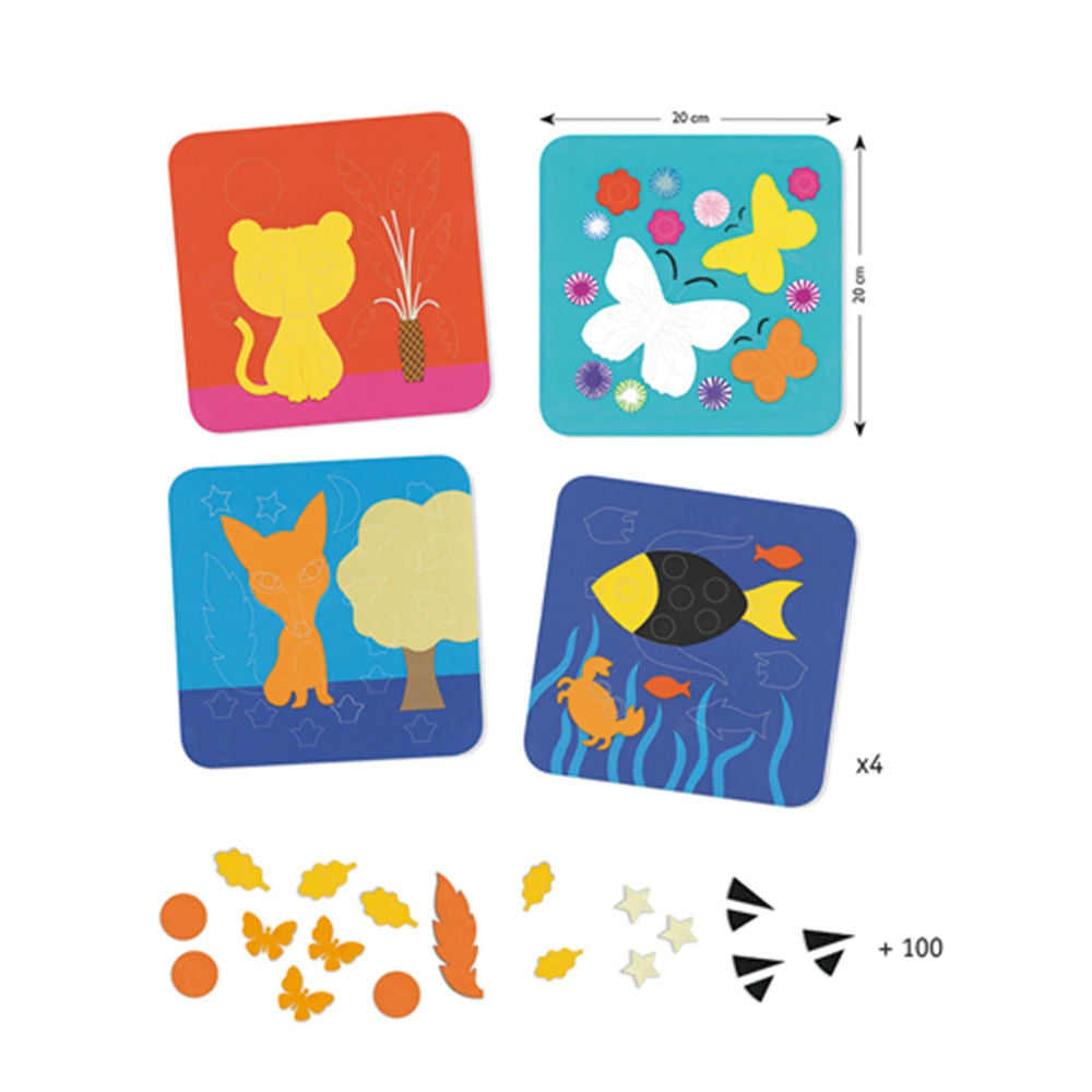 Djeco tableaux en feutre Douce Nature