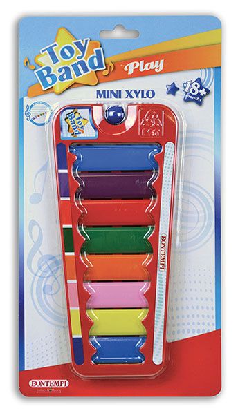 Bontempi Xylophone mit 8 Plättchen im Blister