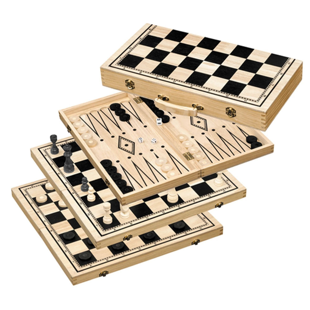 Jeu de dames de backgammon Philos Chess - Champ 50 mm