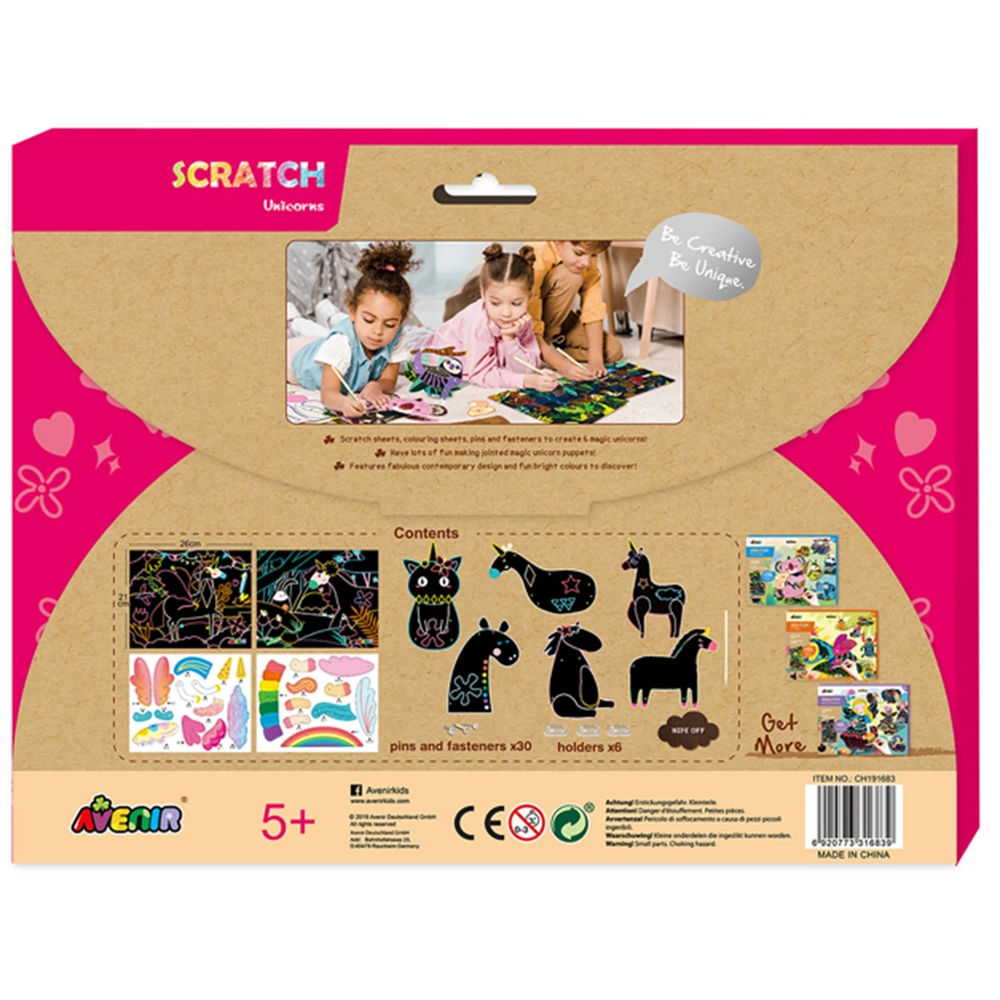 Marionnette articulée Avenir Scratch Licornes