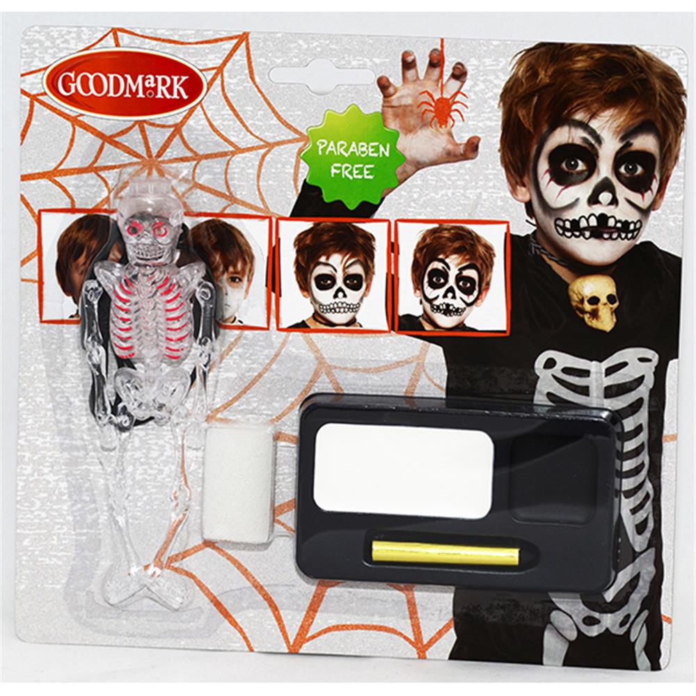 Fasnacht Schminkset Skelett