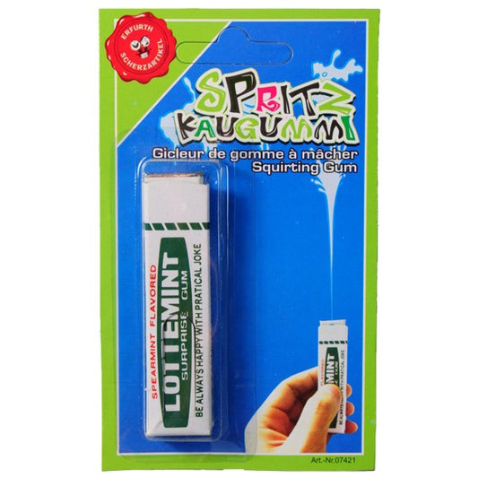 Spritzkaugummi auf Karte