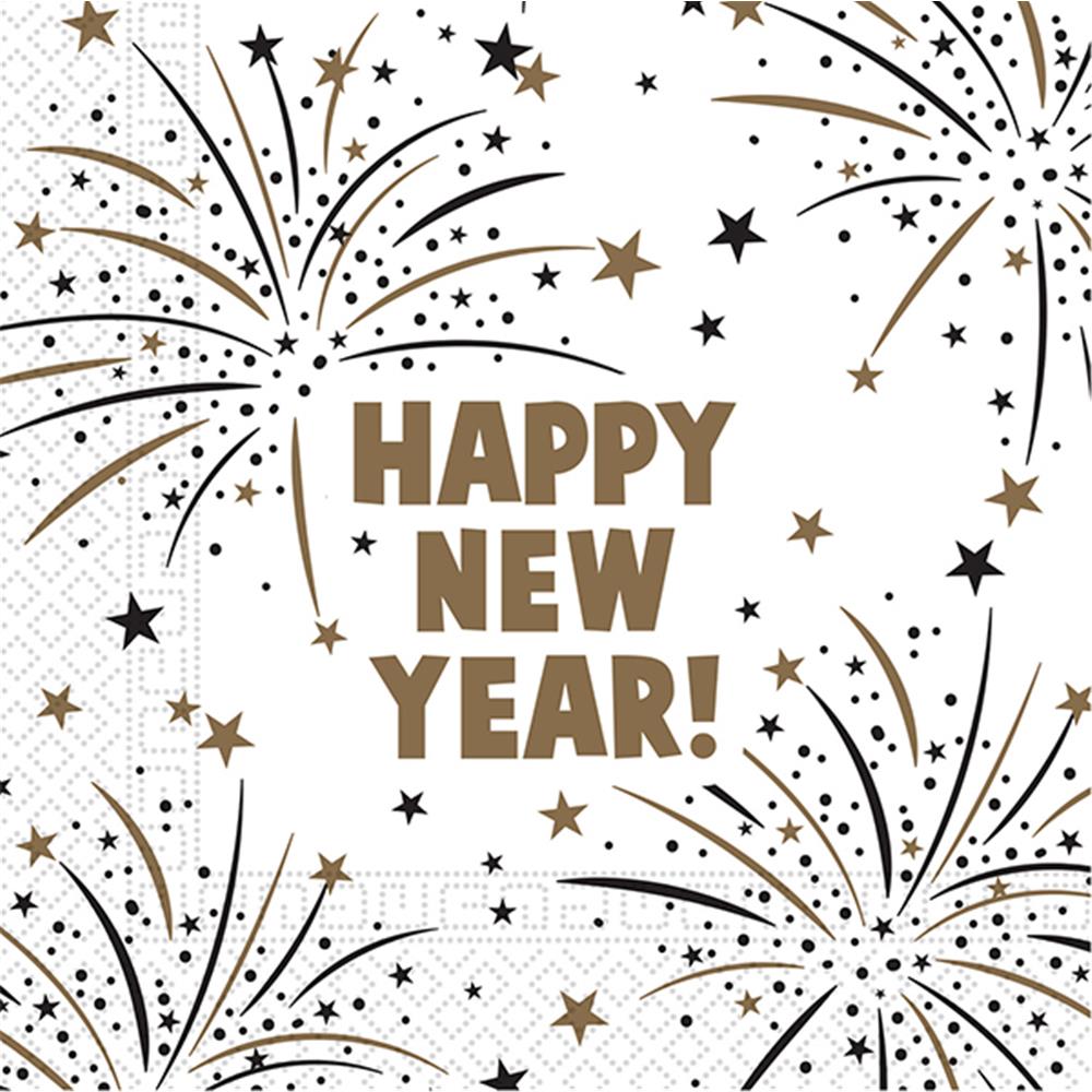 20 napkins Happy New Year