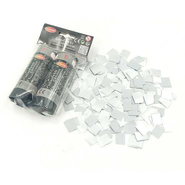 Fasnacht 2 Party Kanone, silber, 11 cm