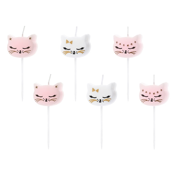 Amscan 6 Kerzen Kätzchen