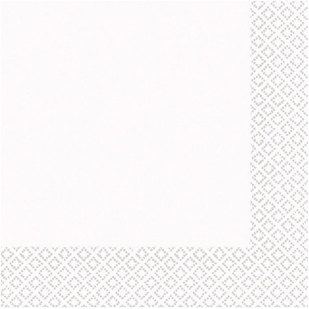 Amscan 20 napkins, 33 cm, white