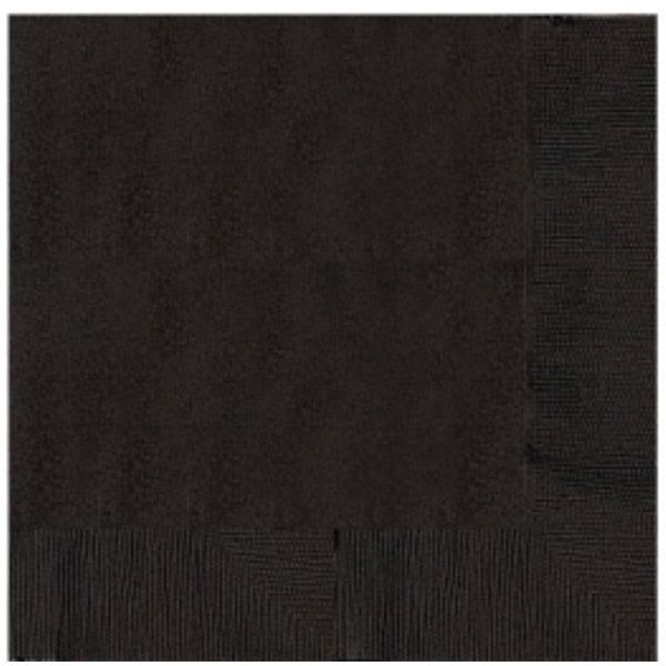 Amscan 20 serviettes, 33 cm, noir