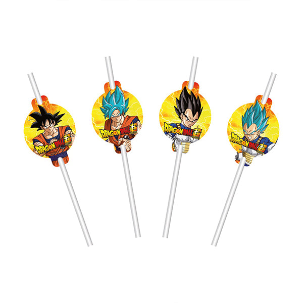 8 drinking straws Dragon Ball Z