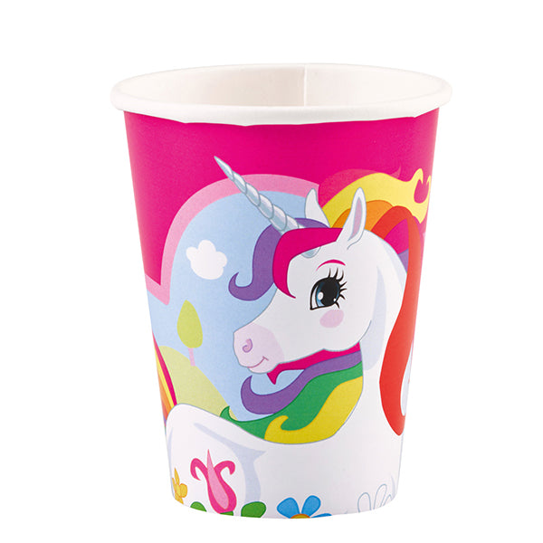 Amscan Einhorn 8 Becher, 266 ml