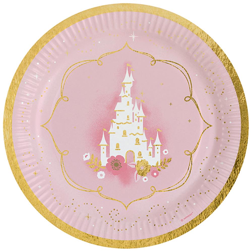 Amscan 8 assiettes en carton 23cm Princesse