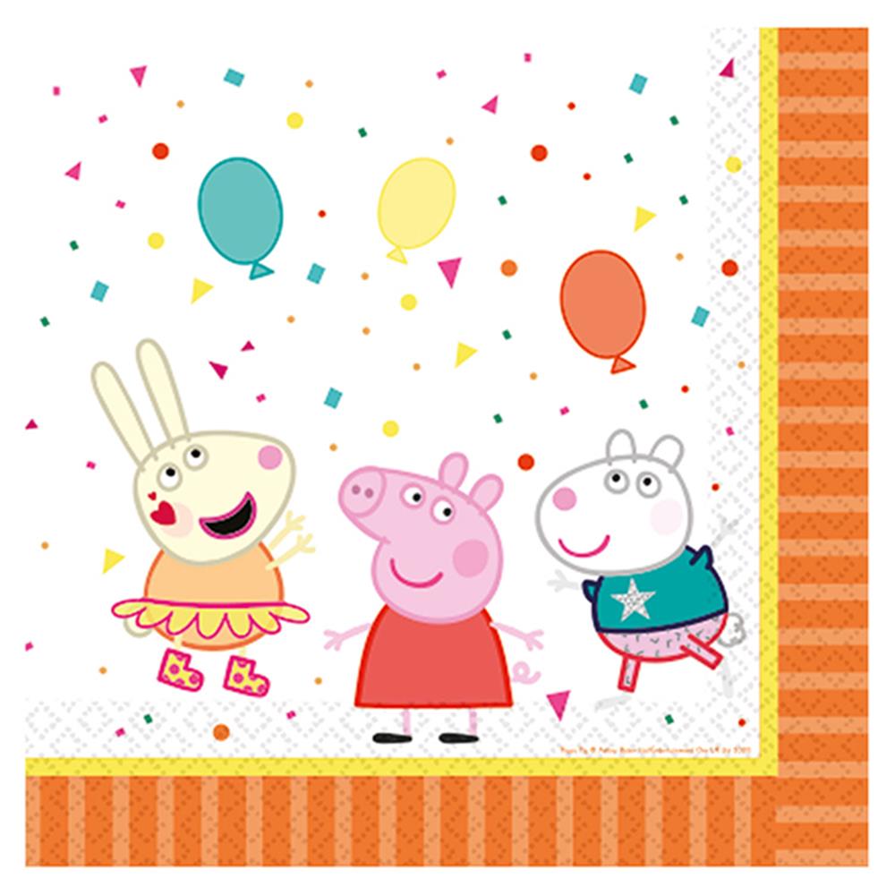 * Amscan 16 Servietten Peppa Pig 33x33cm
