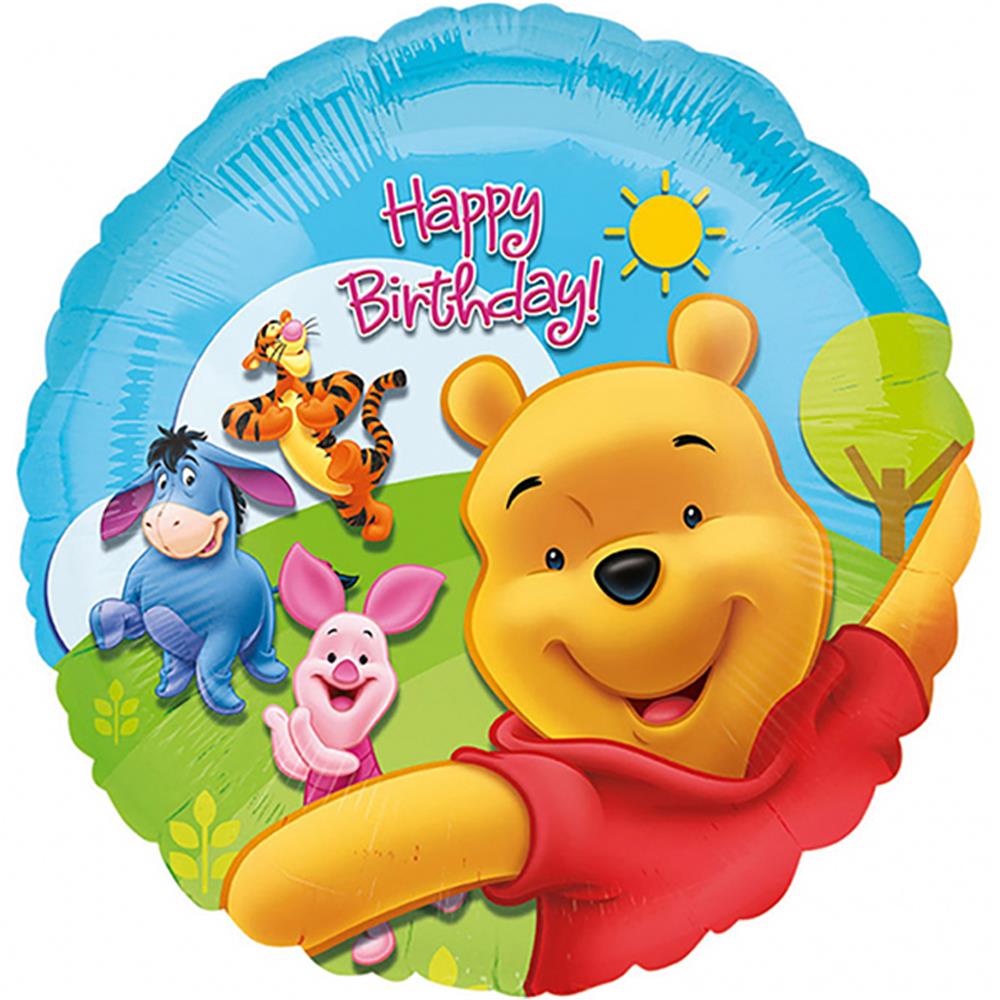 Amscan Folienb. Winnie the Pooh 46cm