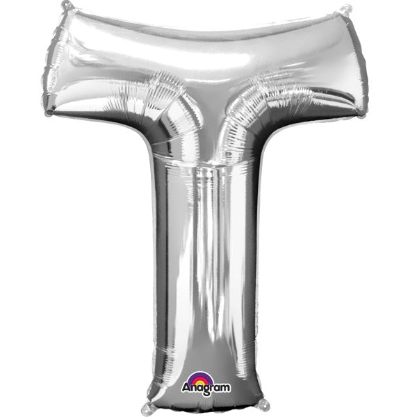 Amscan Folienballon Buchstaben *T* silber