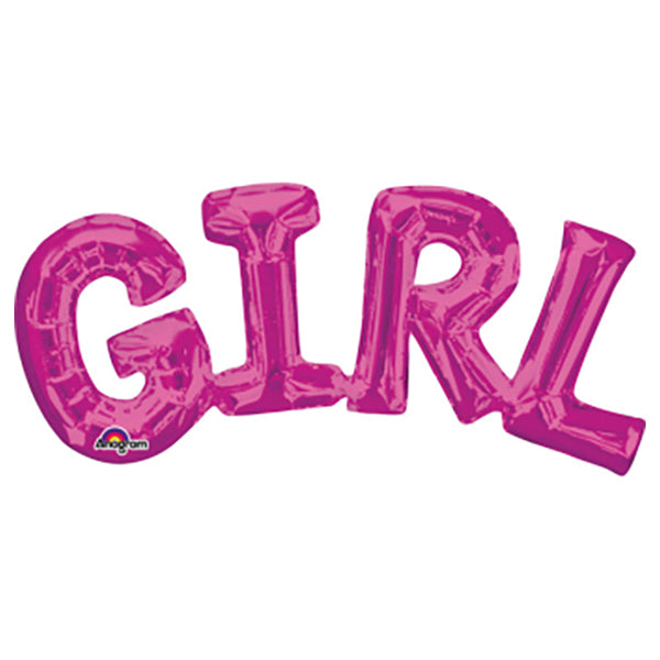 Amscan FB set Fille rose 55x25cm