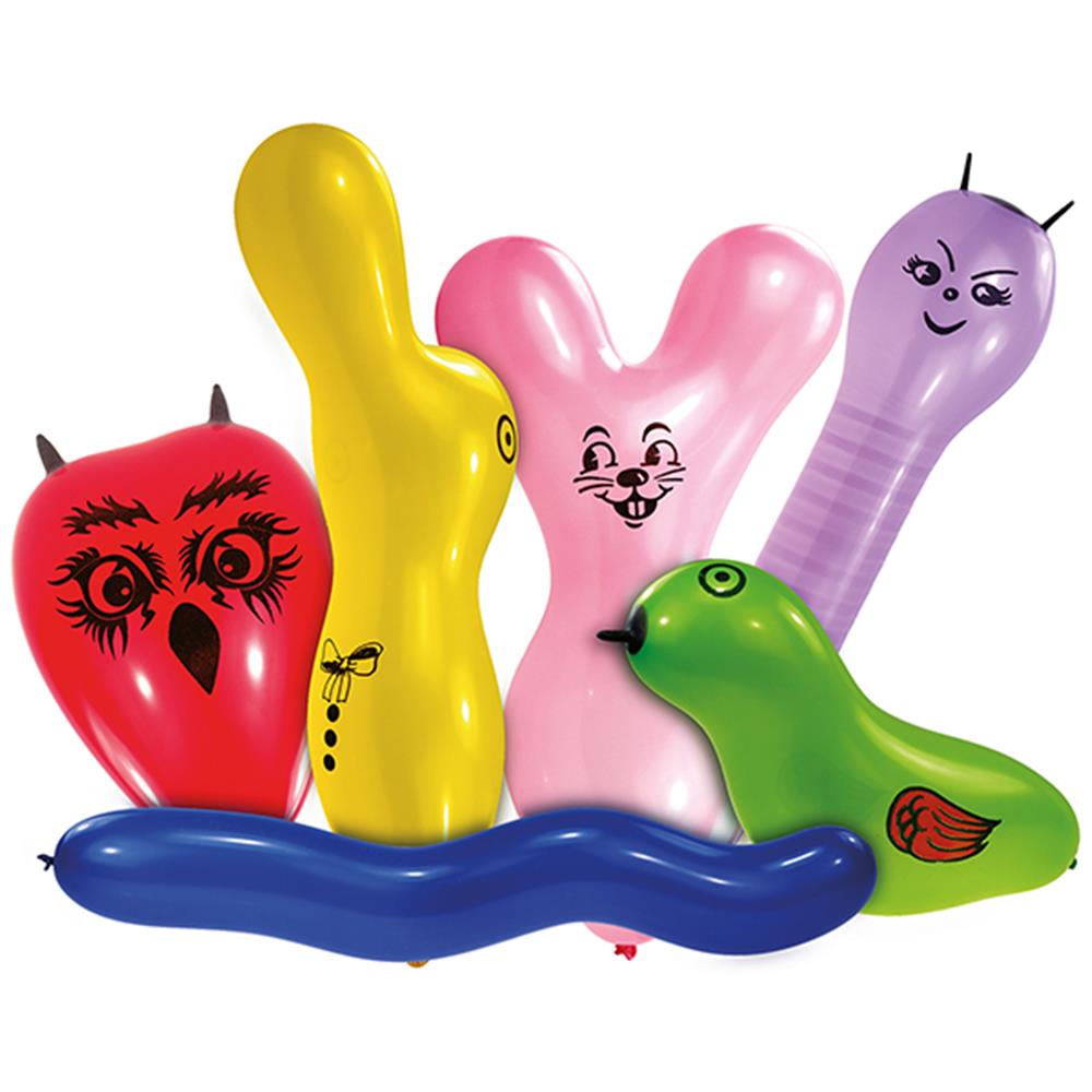 Riethmüller 6 ballons figurines d'animaux, assortis