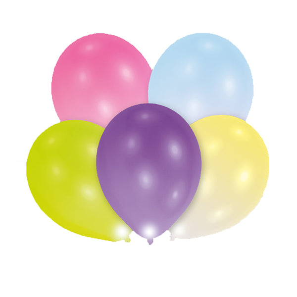Amscan 5 ballons LED, assortis