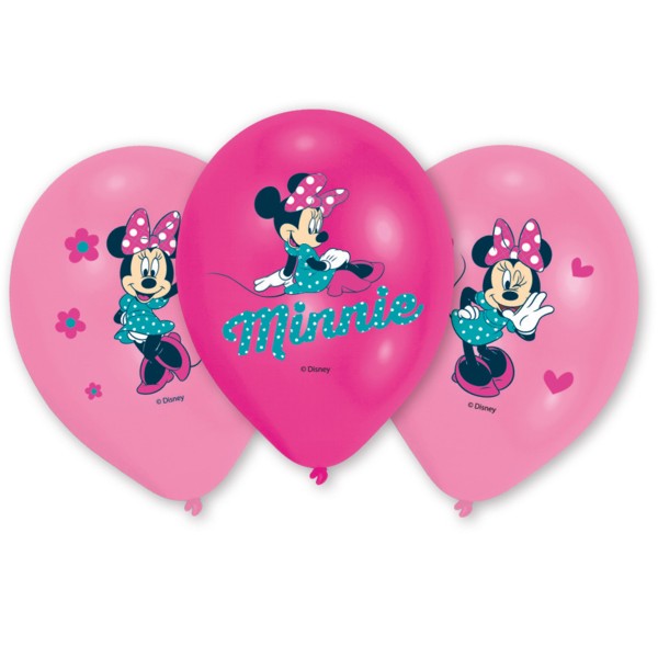Amscan 6 ballons Minnie Mouse, colorés