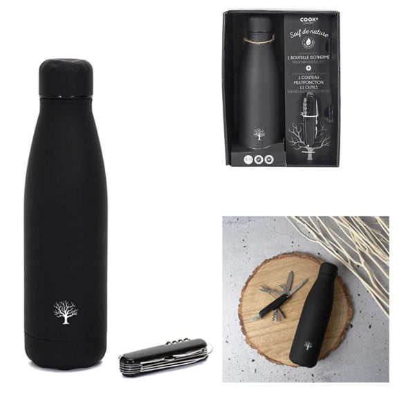 Sombo drinking bottle with pocket knife