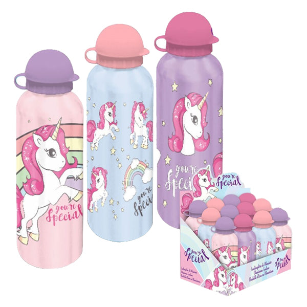 Einhorn Trinkflasche, 500 ml, assortiert