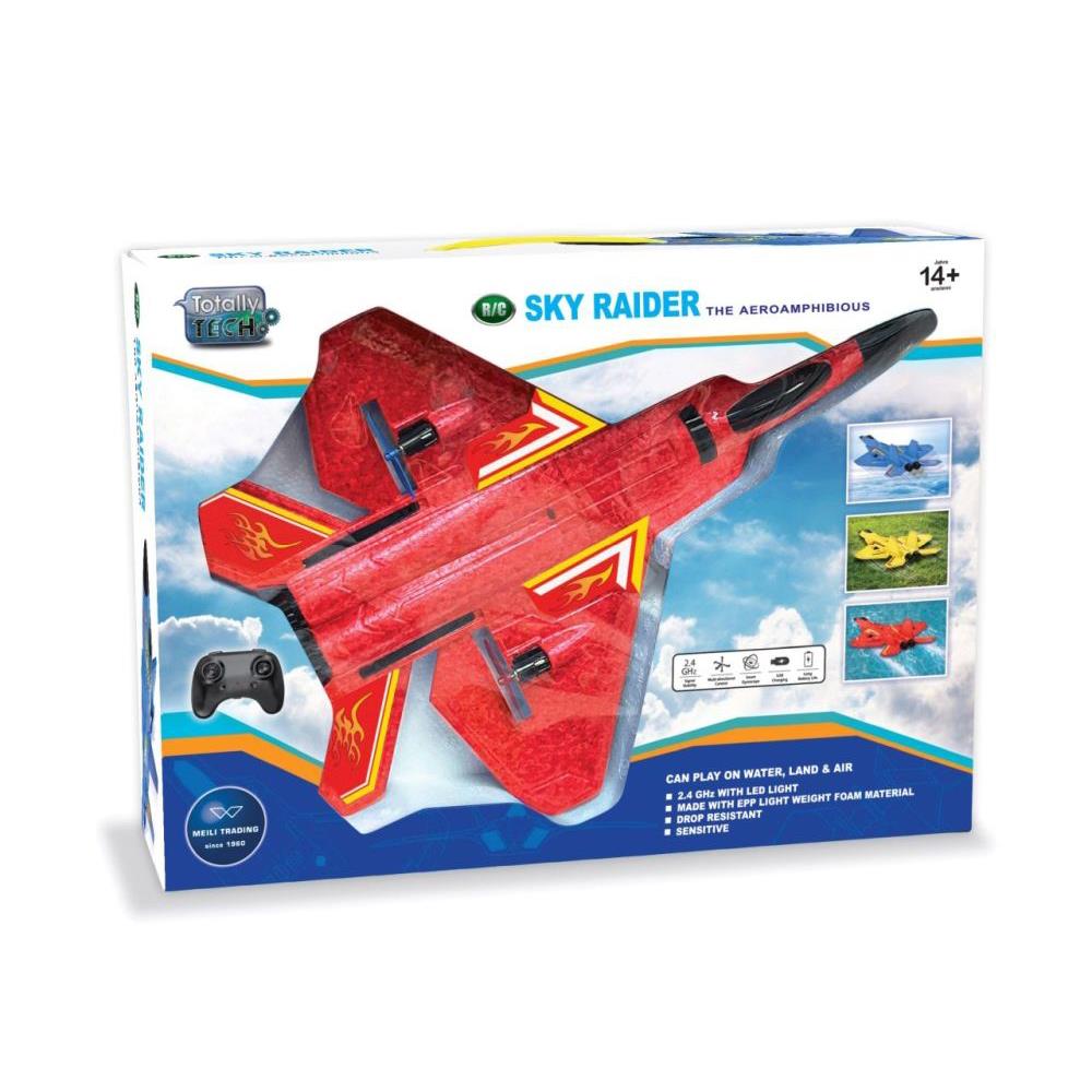 Avion Totally Tech Sky Raider 2,4 Ghz rouge