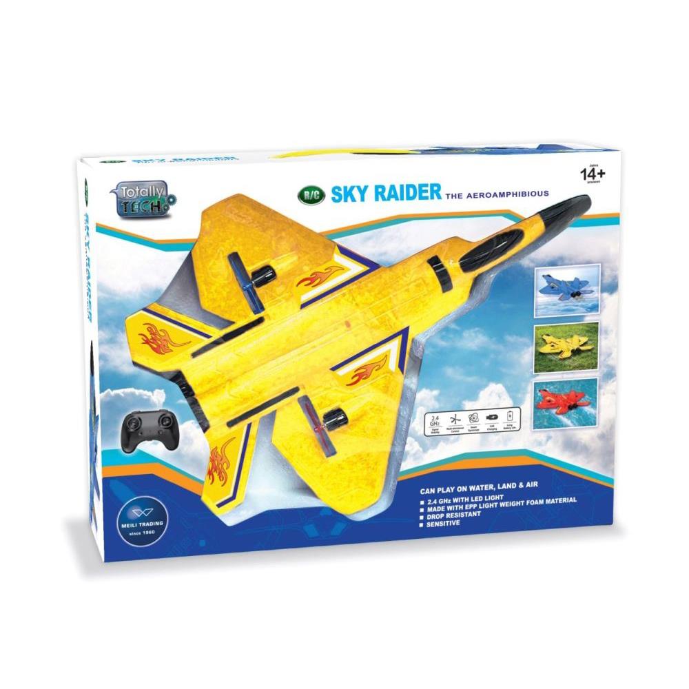 Avion Totally Tech Sky Raider 2,4 GHz jaune