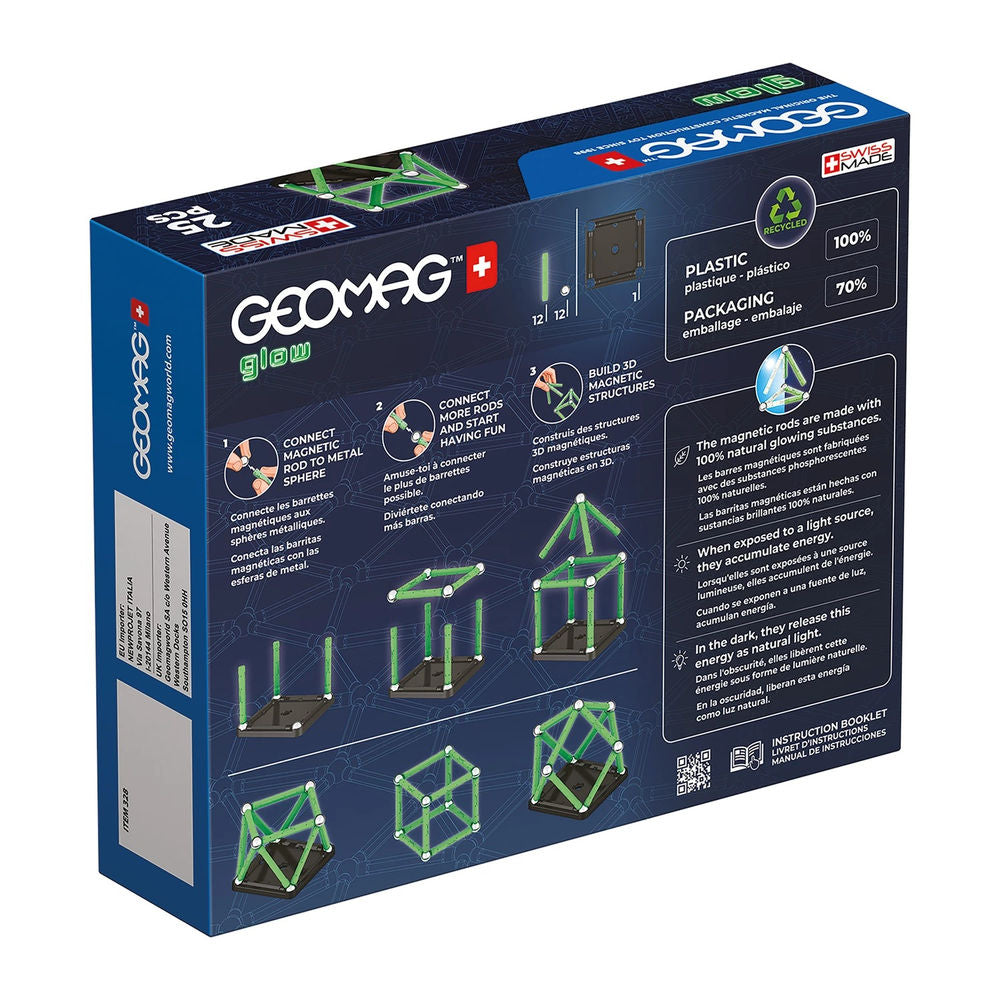 Geomag GLOW GREEN line 25 Teile