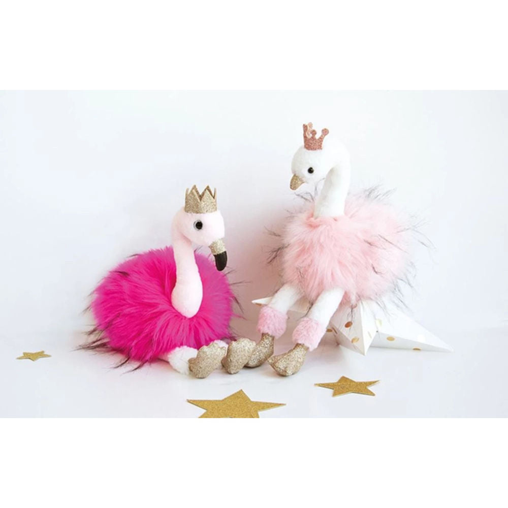 Doudou flamant rose, rose 30cm