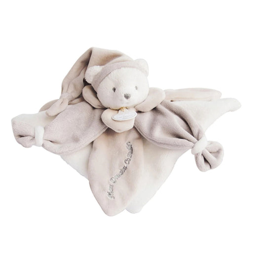 Doudou Schmusetuch Bär,braungrau 24cm