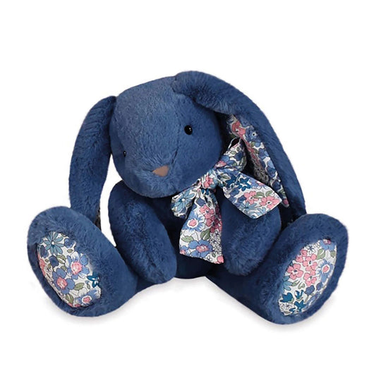 Doudou Copain Calin lapin, bleu 25cm